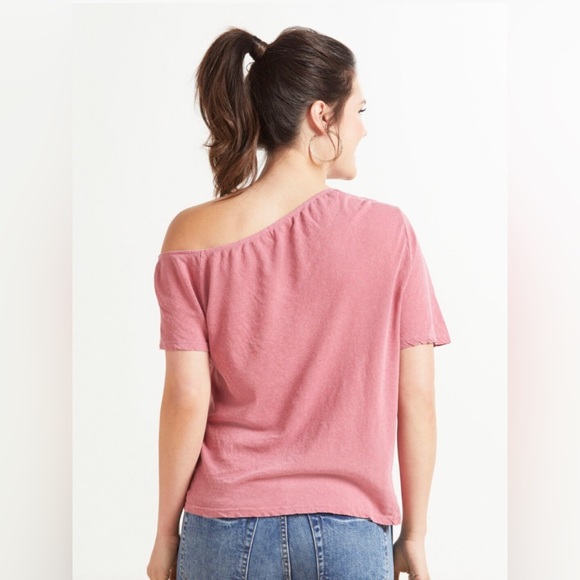 LA Made Sylvie Off the Shoulder Tee - Picture 4 of 10